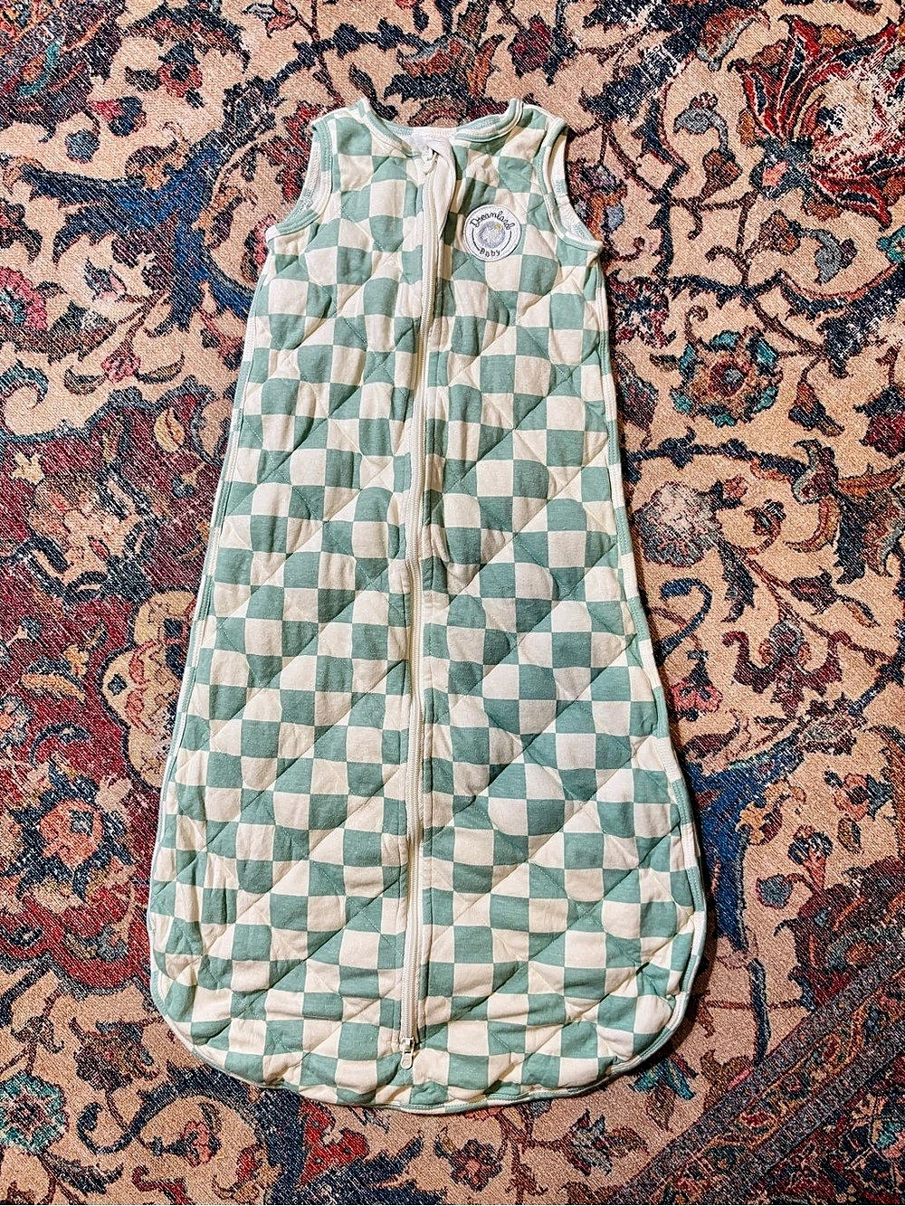 NWOT Rare Dreamland Baby Weighted Sack Checkered Sleep Sack 12-24mo Large